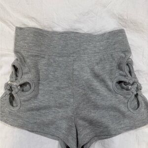 Forever 21 Gray Shorts with Side Cut Outs